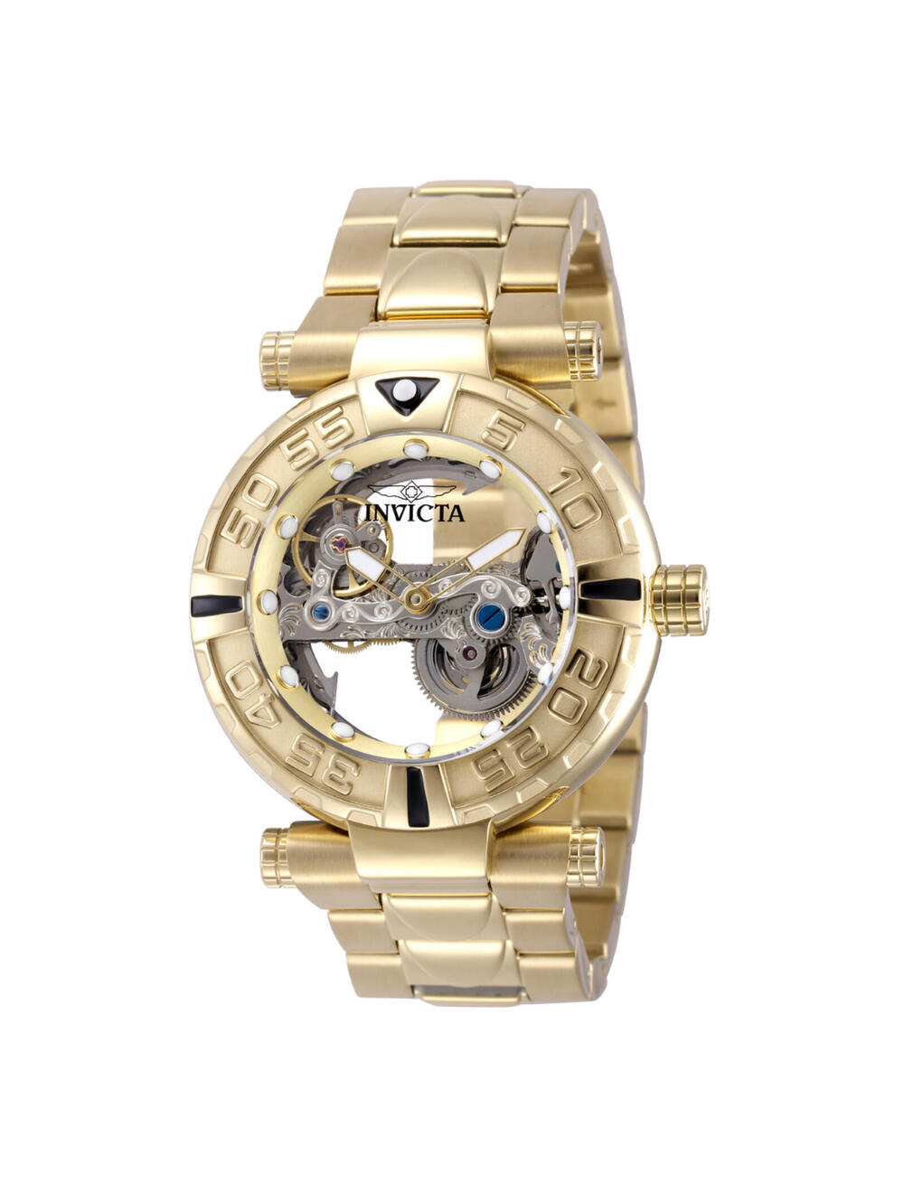 Invicta Subaqua Nebula Automatic Watch w/ Skeleton Dial - 47mm, Gold (49506)